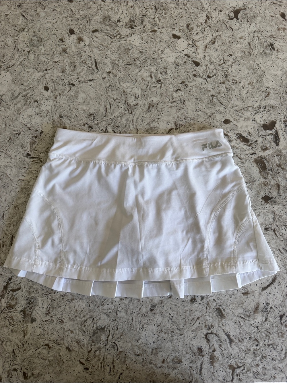 FILA White Circle Skater Tennis Skort with Pleated Hem
